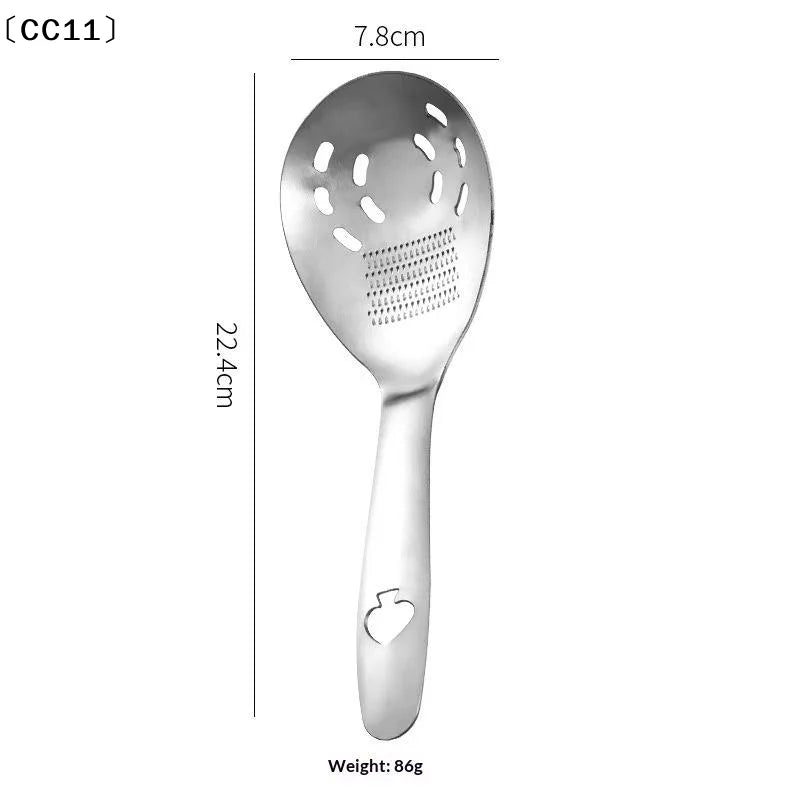 Multifunctional Potato Masher Slotted Spoon Egg Separator Durable Qme