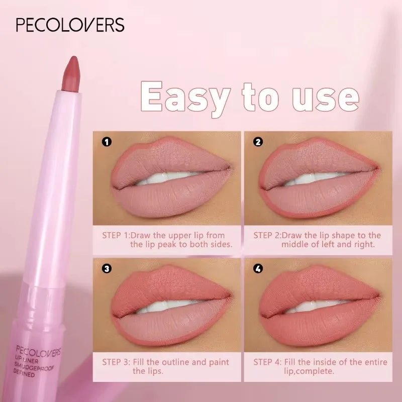 Purple Lip Line Pen Waterproof Pollution Proof Durable Will Not Drop Qme