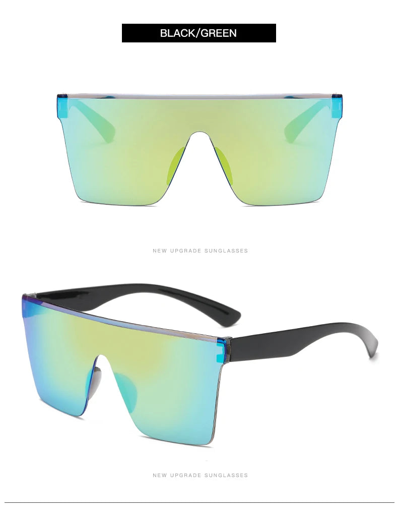 Oversized Square Frame Sunglasses Casual Fashion Women Sun Glasses Men Retro Y2K Sports Cycling Driving Goggles UV400 Shades Qme