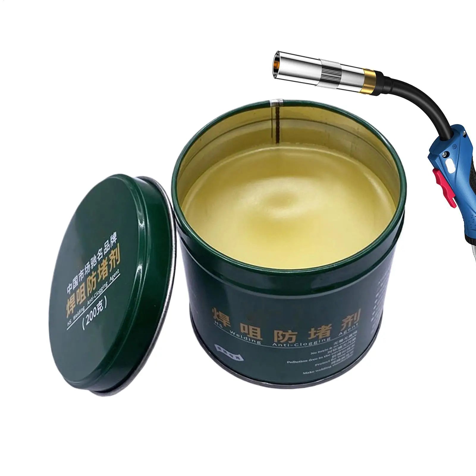 Welding Tip Gel 200g Cleaner Paste TIG/MIG Welder Nozzle Gel for Spatter Flux Spray Tools Equipment Machine Wire Qme