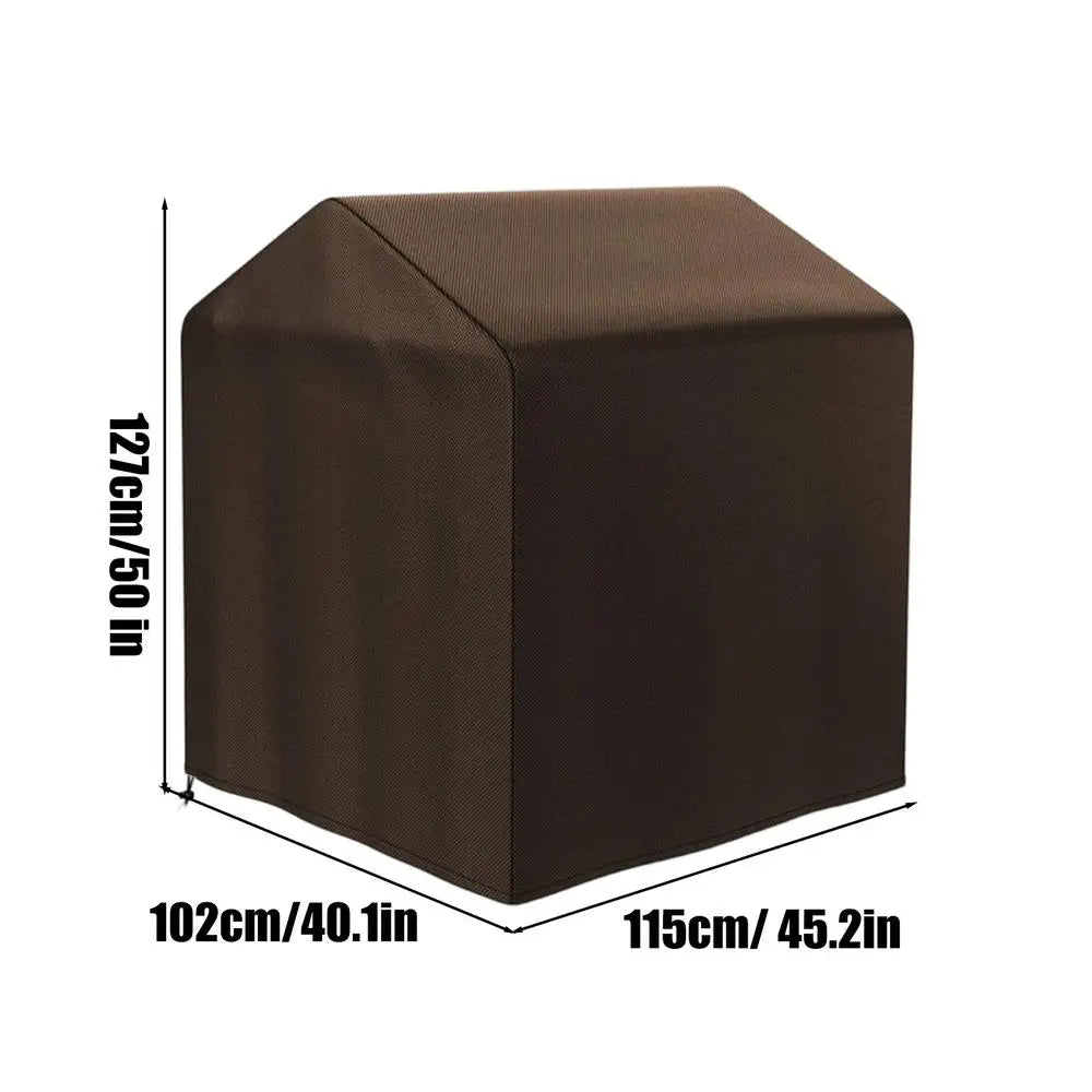 Playhouse Waterproof Tarp 210d Oxford Fabric With Drawstring Closure Outdoor Playhouse Cover For Patio Sports Parties Picnics Qme China Mainland Coffee 115x102x127cm