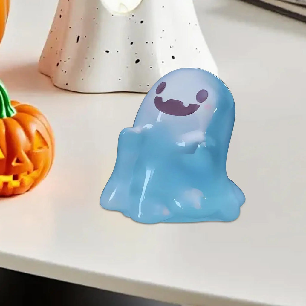 Miniature Ghost Figurines Luminous Resin Figures Small Garden Decor Qme