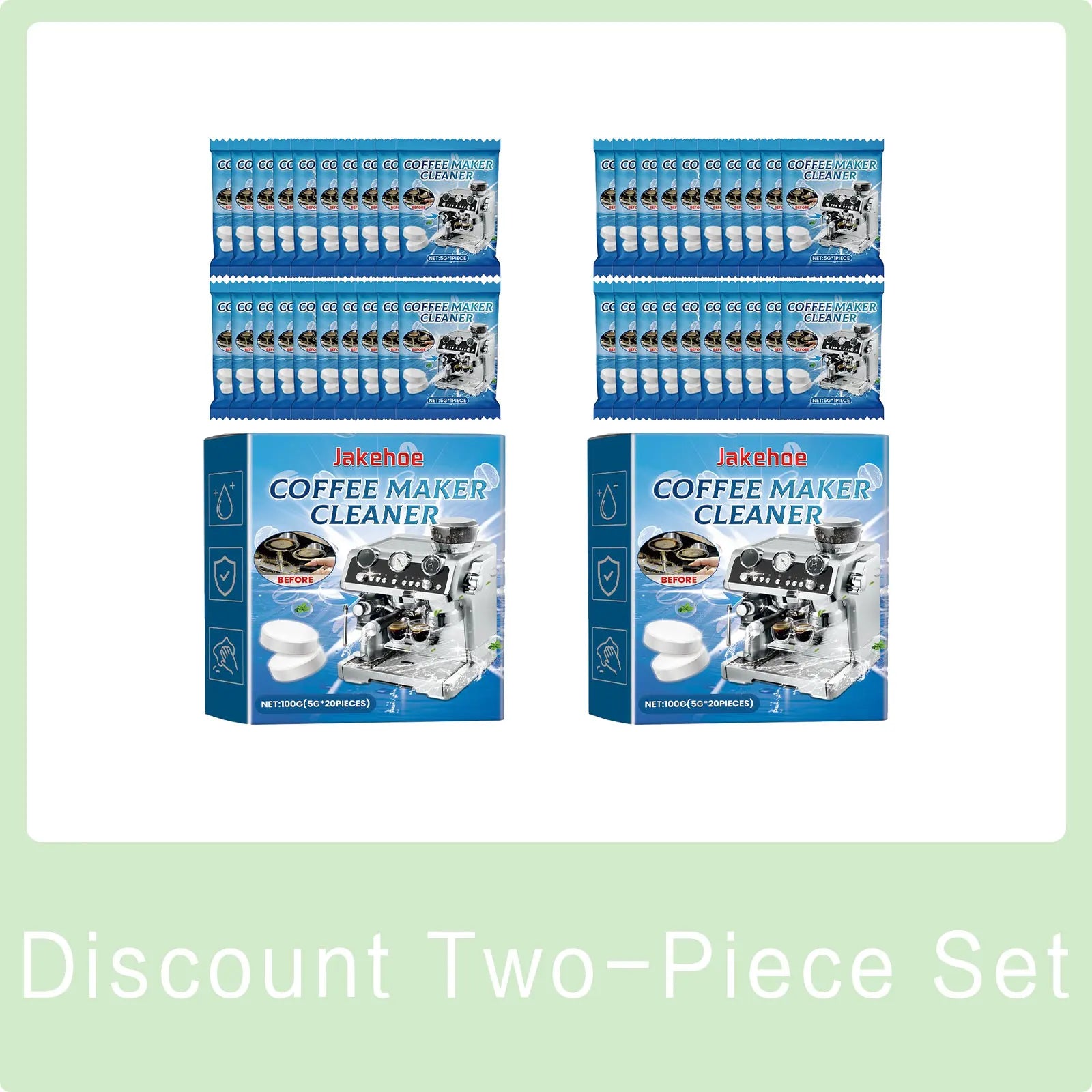 Coffee Machine Cleaning Tablets Effervescent Descaling Dirt Scale Removal Yellow Tea Dirt Stain Cleaner Tablet Descaling Agent Qme 200g Boxed