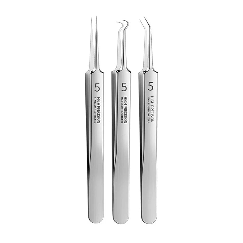 1set Stainless Steel Acne Clip Cell Clip Acne Needle Blackhead Needle Professional Blackhead Acne Needle Beauty Makeup Tool Suit Qme 3pcs clips