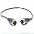 3PCS Aviation Head Cable 1 to 2 4-Core Monitoring Video Extension Cable Car AV Cable Qme Male to Male