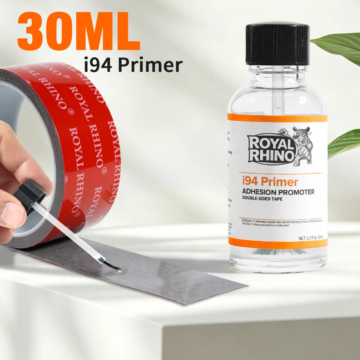 30ML I94 Primer Double Sided Tape Adhesive Adhesion Promoter Car Door Kitchen Bathroom Accessories Styling Enhanced Viscosity Qme