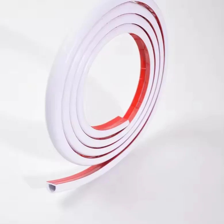 1/2/3m Floor Cable Cover Self-Adhesive Cable Anti Extrusion Extension Wiring Duct Protector Wire Organizer for Floor Desk & Wall Qme D15-White 1m