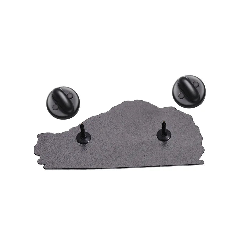 Trendy Cool Car Brooch Enamel Pins Japanese Anime Inspired Cartoon Brooches Lapel Metal Badge Clothes Jewelry Accessories Gift Qme