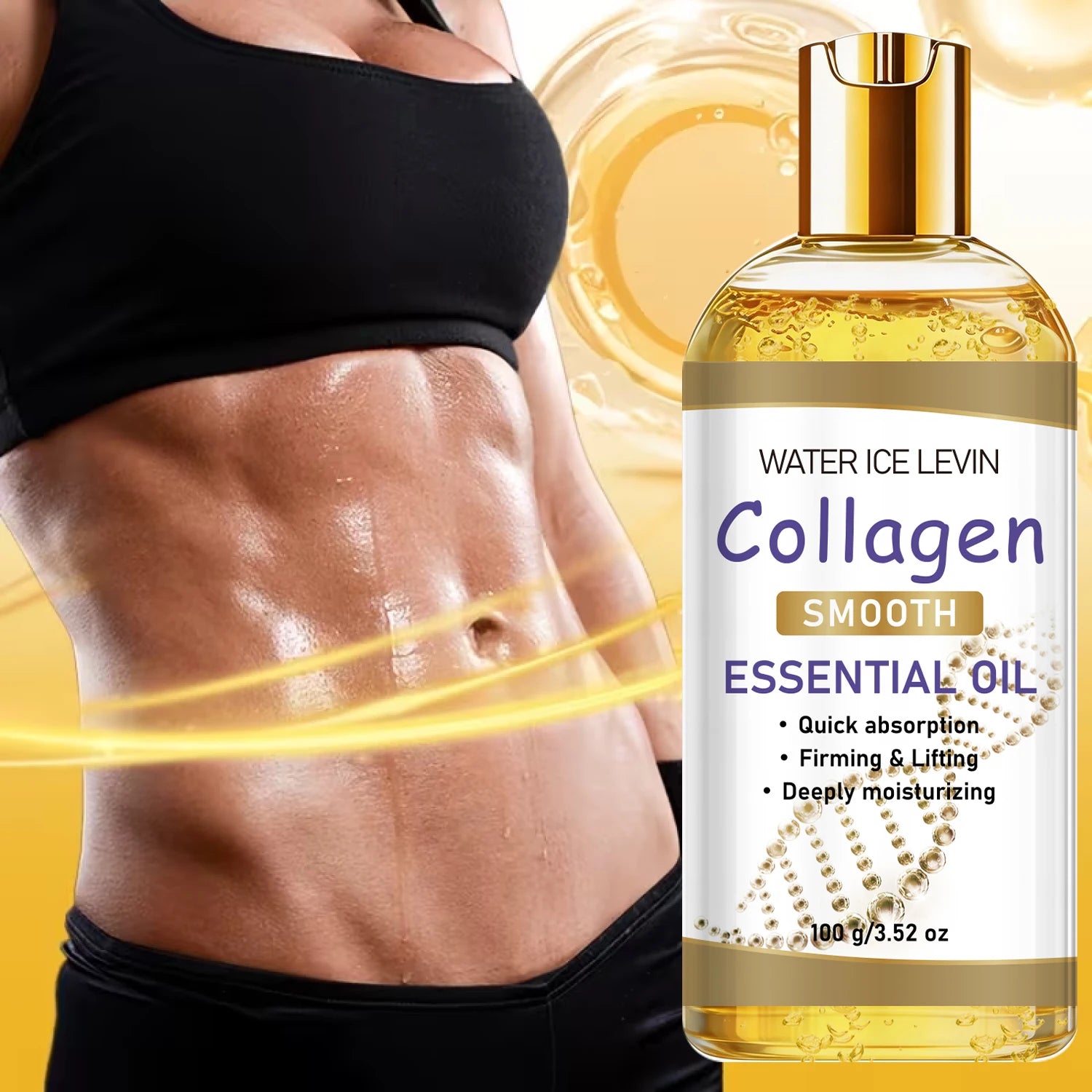 Moisturizing Collagen Body Oil, Firming & Lifting for Smooth, Healthy Skin Qme