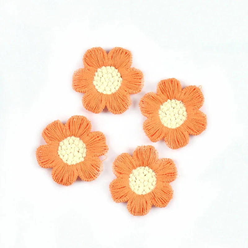 20pcs 3.1cm Colorful Mix Flower Patches Embroidery Clothes Sewing Garment Appliques Accessories DIY Scrapbook Home Crafts c4047 Qme 4