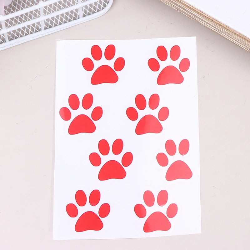 DIY Cute Cat Paw Bike E-bike Frame Reflective Stickers Bicycle Body Qme A4