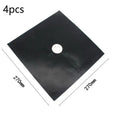 Square Foil Stove Protector Reusable Gas Hob Liner Easy Clean Pad Qme A