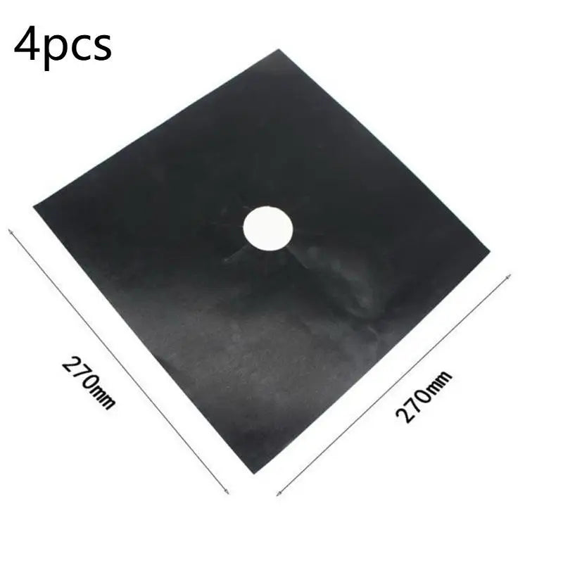 Square Foil Stove Protector Reusable Gas Hob Liner Easy Clean Pad Qme A