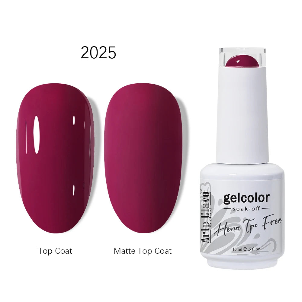 Arte Clavo HEMA TPO Coffee Brown Gel Nail Polish Winter Semipermanent