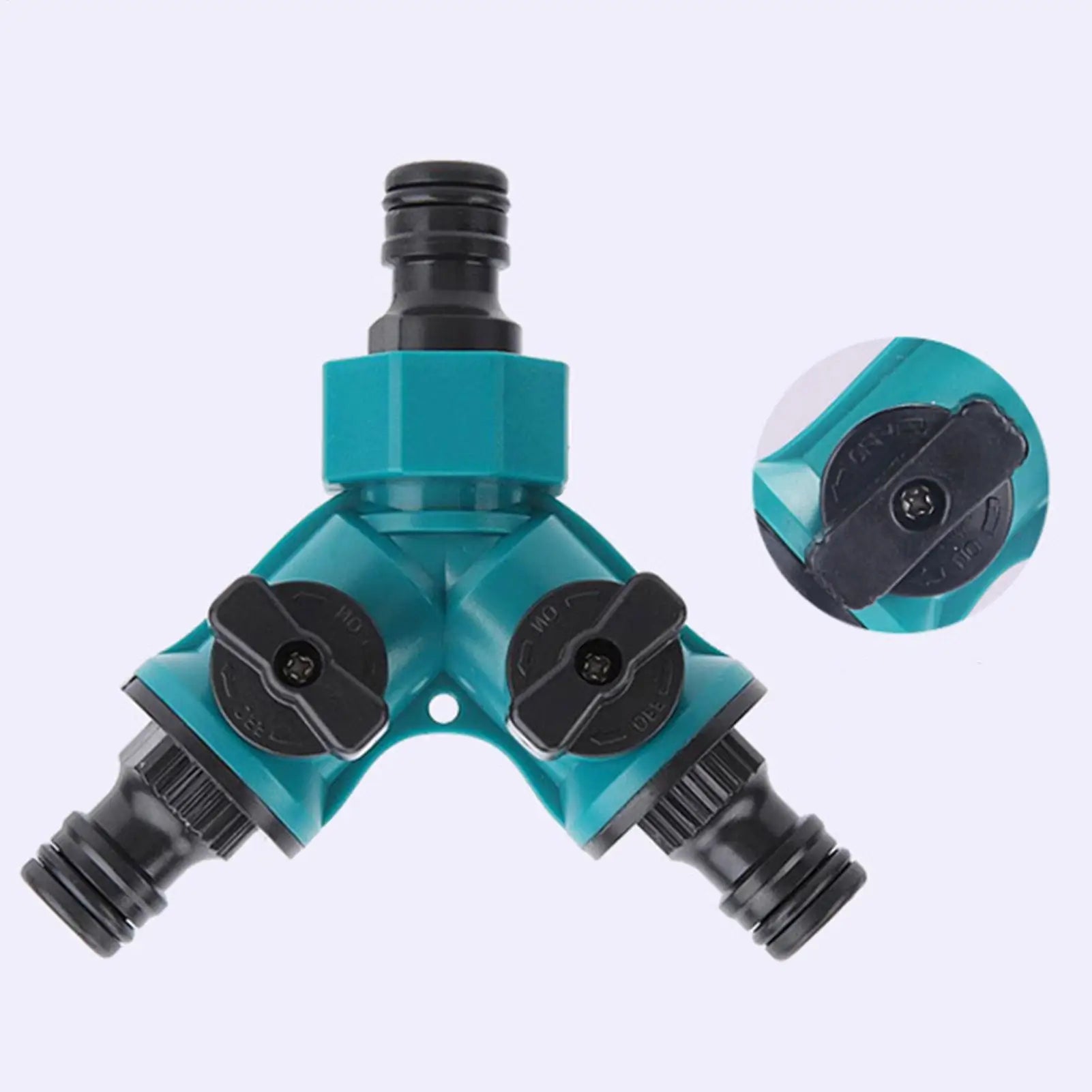 Water Hose Splitter Extension Hose Splitting Fittings Quick On/Off Outdoor Faucet Splitter Hose Adapter For Public Green Spaces Qme