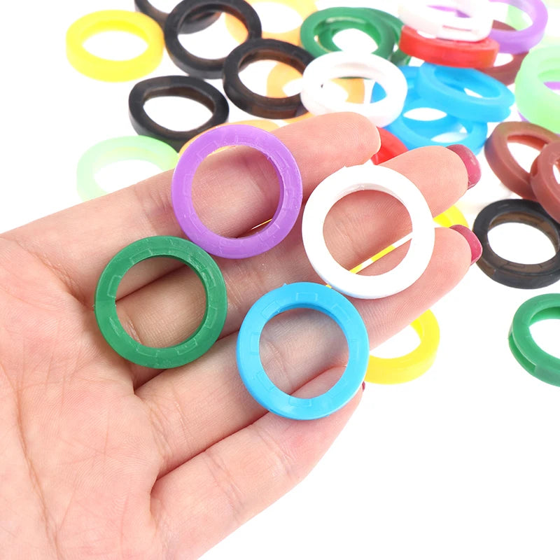Soft Keys Locks Cap Key Covers Topper Keyring Elastic Case Round Qme