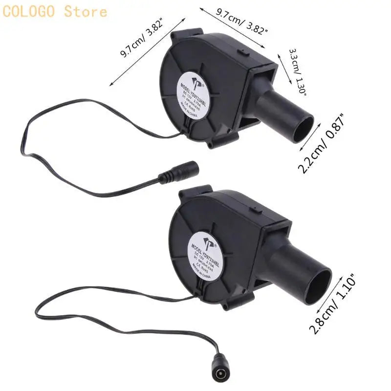 DC12v 2 7A 9733 Barbecue Grill Centrifugal Blower Air Outlet Large Qme