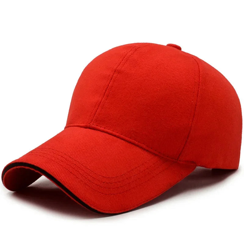 2pcs Cotton Baseball Cap for Women and Men Fashion Snapback Cap Unisex Hip Hop Hats Embroidery Summer Sun Hats Gorras Dad Hat Qme Red