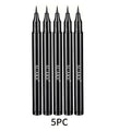 Black Waterproof Sweat-proof Smudge-proof Eyeliner Creates Natural Qme 5pc