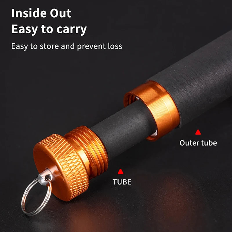 Line Pull Rod Aluminum Alloy Rubber Anti-slip Snag Pulling Hook Tying Qme