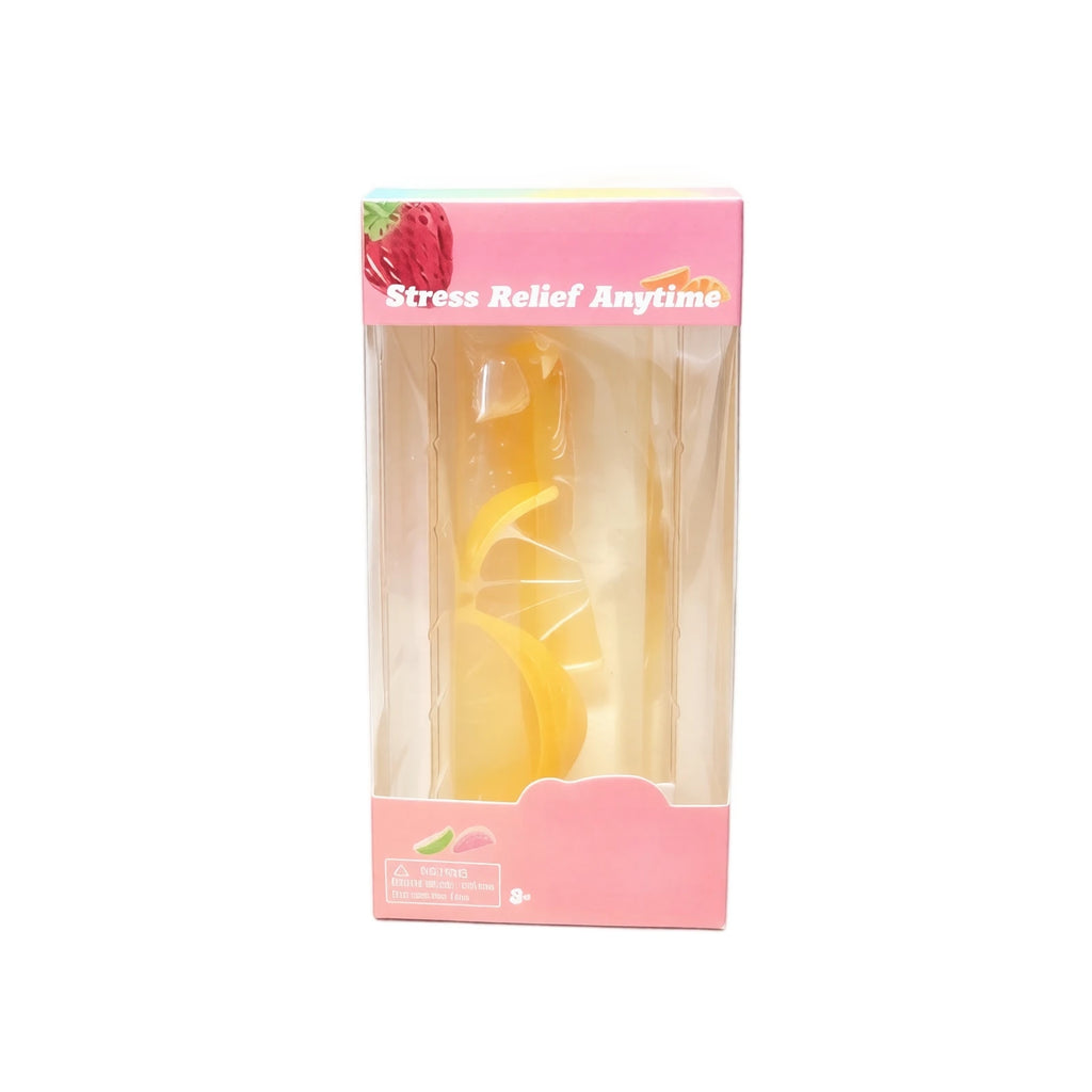 Long Rectangular Fruit Stress-relieving Toy Clear Ice Cubes Slow-rising Fidget Fun Toy for Adult Creative Holiday Halloween Gift Qme C One Size
