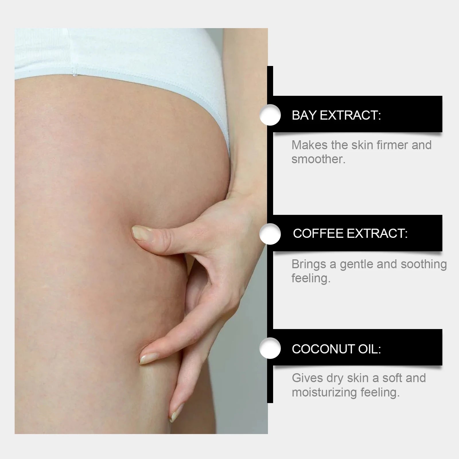 Inner Thigh Firming Cream Tightening Improve Sagging Skin Lifting Firming Buttocks Body Contouring Reduces Cellulite Appearance Qme