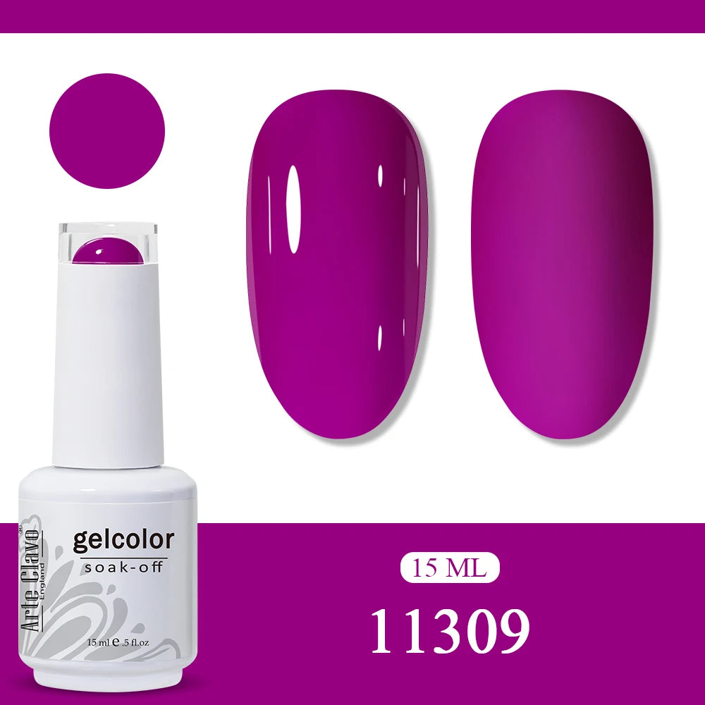 Arte Clavo Amber Gel Nail Polish Translucent Vintage Jelly Semi