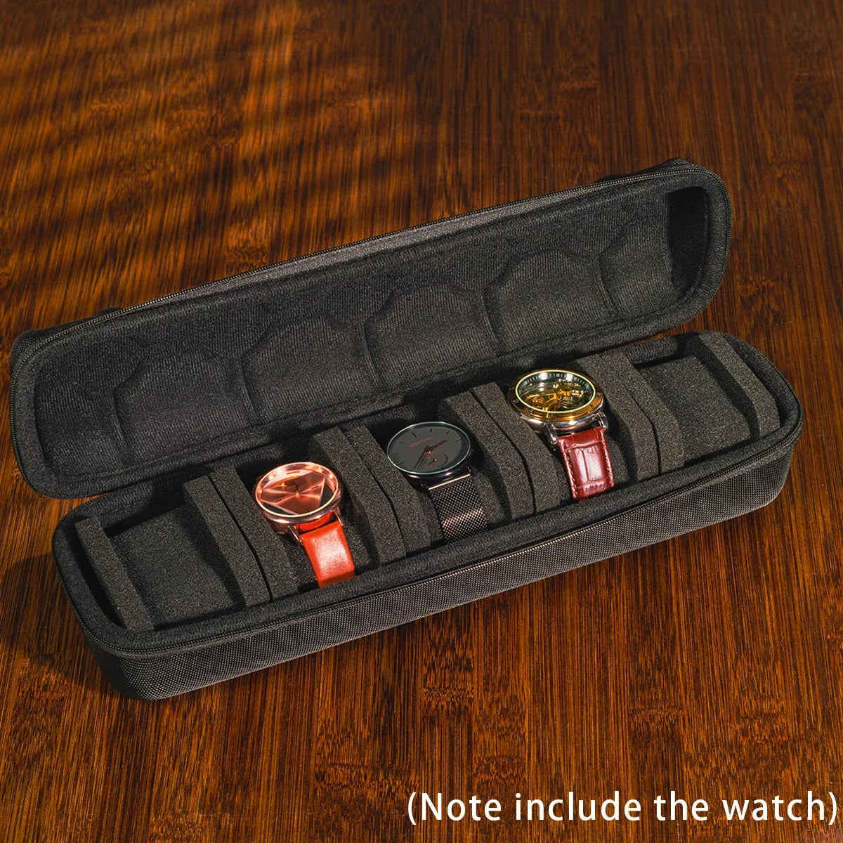Watch Box Organizer Watch Travel Case Portable Storage Watch Display Holder for Wristwatches and Smart Watches Men Women gift Qme 5 Slot