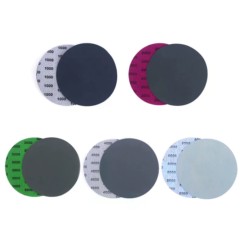 15/25Pcs 5 Inch 1000 2000 3000 4000 5000 Grit Sandpaper Discs Dry Wet Grinding Sanding Discs For Metal Wood Polishing Tools Qme