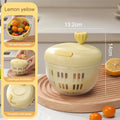 Household Salad Dryer Spinner Vegetable Dehydrator Multi-function Qme Yellow