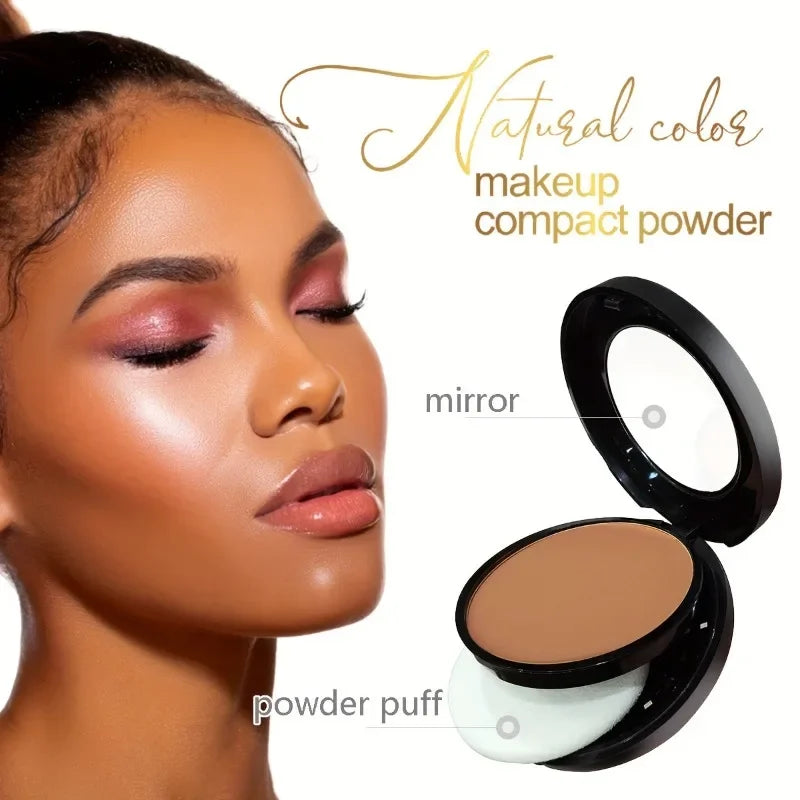 Sweat-Resistant Contouring Powder Palette - Matte Buildable Coverage for All Skin Tones Highlight & Shadow Makeup Qme