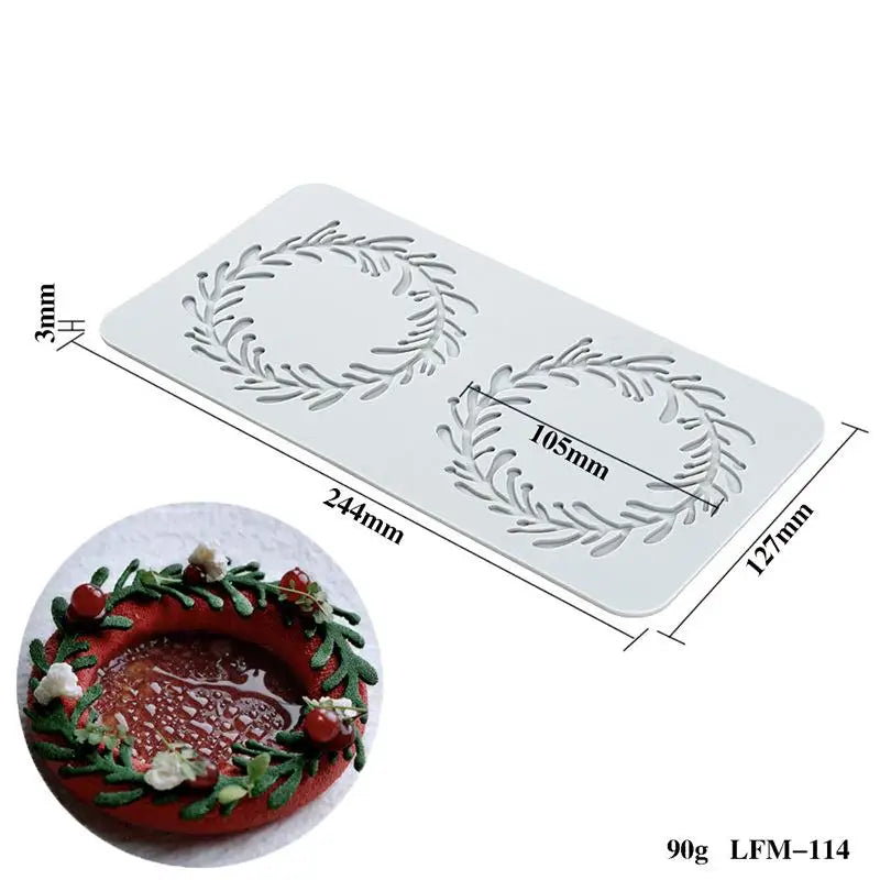 Silicone Fondant Molds Chocolate Mold Sugar Craft Gum Decorative Lace Qme LFM114