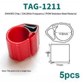 Efficient RFID Pigeon Tags 134 2KHZ EM4305 Chip Racing Foot Bands Qme Red
