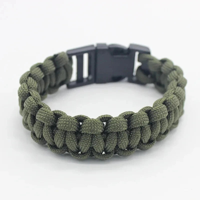 23cm Seven Core Paracord Escape Outdoor Emergency Plaited Rope EDC Camping Survival Saving Bracelet Tools Umbrella Rope Bracelet Qme