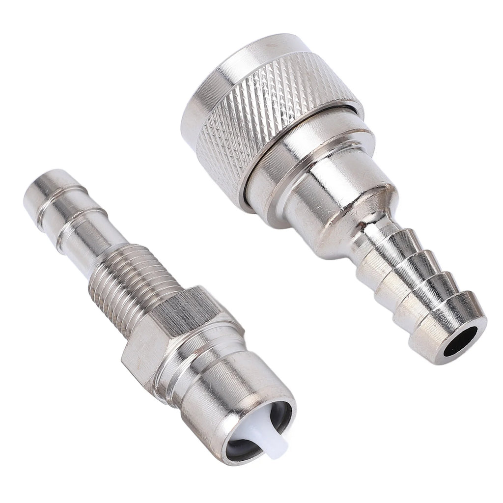 2pcs Fuel Line Connector Male Female 3B2 70250 1 for Outboard 2 4 Stroke Engine 5HP to 90HP Fuel Hose Connector Qme Silver