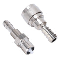 2pcs Fuel Line Connector Male Female 3B2 70250 1 for Outboard 2 4 Stroke Engine 5HP to 90HP Fuel Hose Connector Qme Silver
