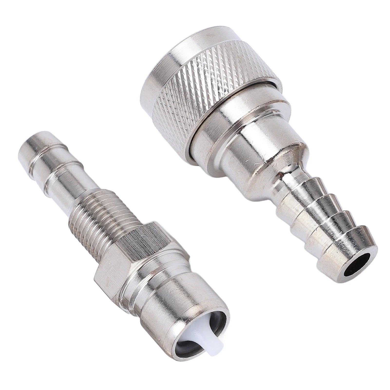 2pcs Fuel Line Connector Male Female 3B2 70250 1 for Outboard 2 4 Stroke Engine 5HP to 90HP Fuel Hose Connector Qme Silver