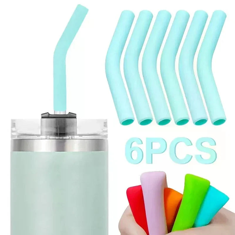 Soft Silicone Straw Covers Straws Tips Fit Wide Reusable Stainless Qme