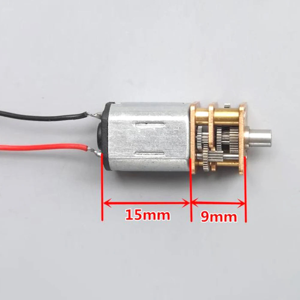 For DIY Projects DC 5V Gear Motor DC 5V Full Metal Gearbox No-load Current 25mA No-load Speed 47 Rpm For Chainsaw Adapter Qme Default Title