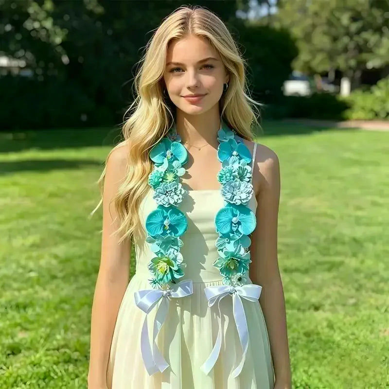 Handmade Satin Flower Shawl Student Graduation Sash, Artificial Flowers Graduation Bouquet Graduation Gift For Wedding Birthday Qme