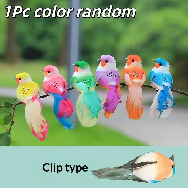 3D Fake Craft Birds Artificial Foam Feathers Birds Birthday Party Decorations Home Garden Wedding Decoration Qme A4