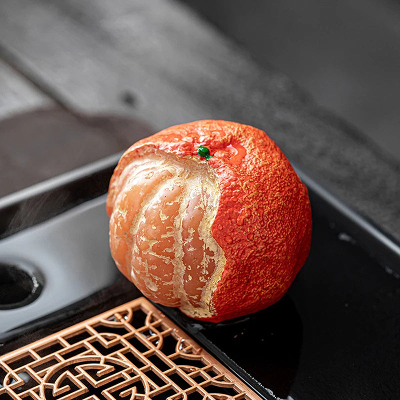 Shape Tangerine Made Resin Perfect As Beautiful Tea Lovers Qme