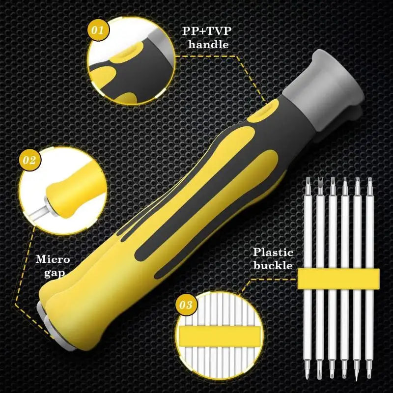 1 Magnetic Precision Screwdriver Multifunctional Bits Electronic Qme
