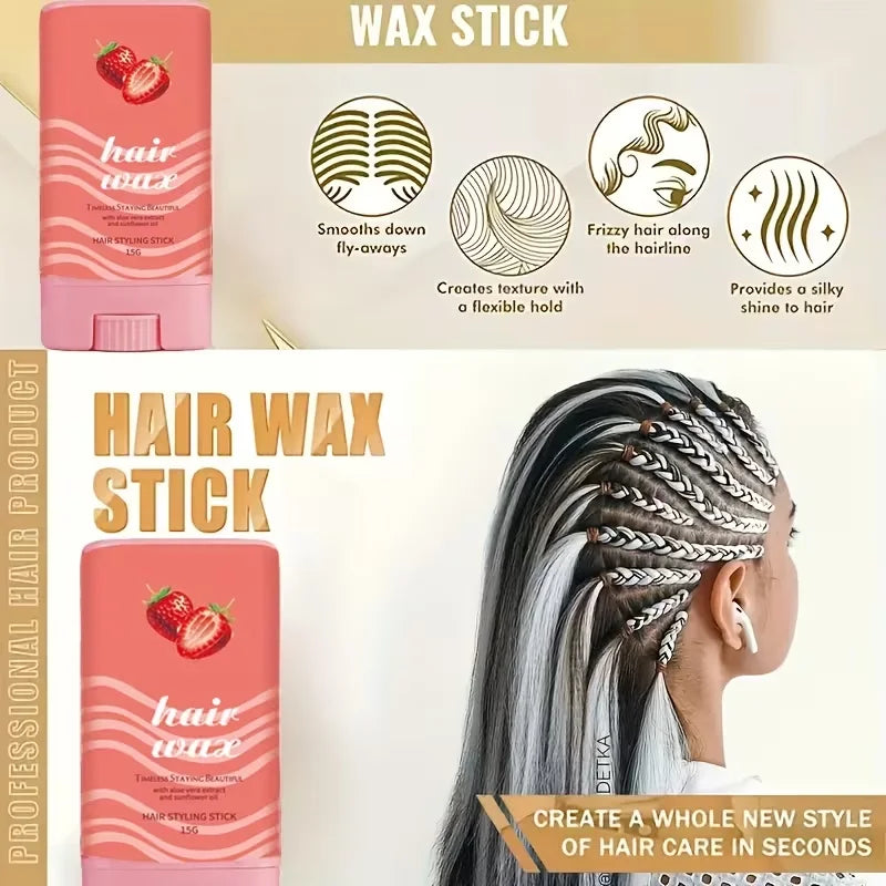 Solid Hair Wax Gel Long-lasting Hold Moisturizing Flexible Styling Qme
