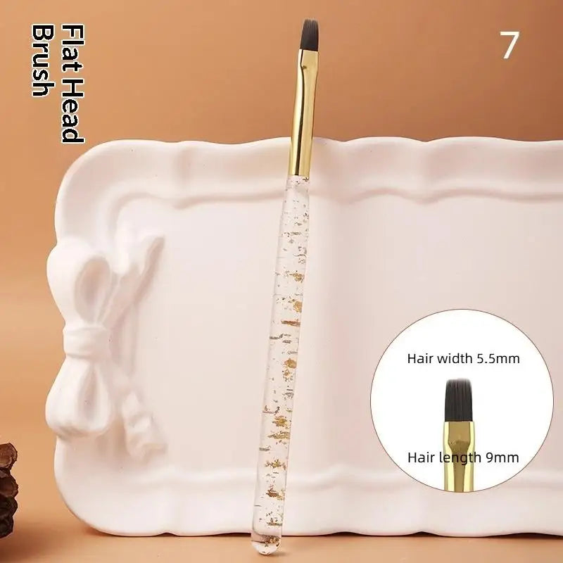 Professional UV Gel Acrylic Nail Art Brush Pen Detailed Painting Qme 7