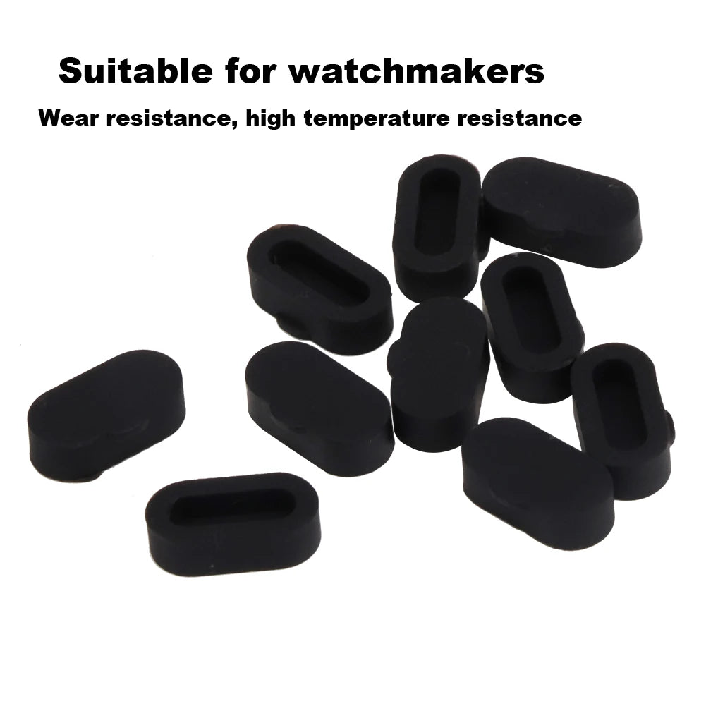 /set Silicone Anti Dust Plug Covers Protector Fit for Garmin Fenix5 5S 5X Smart Watch (Black) Anti Dust Covers Qme