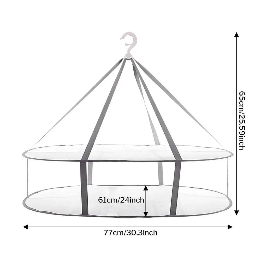 Sweater Drying Rack Flat Foldable Clothes Drying Rack Mesh Large Dry Hanger Apartment Must Haves for Clothing Socks Underwear Qme 2 Tier