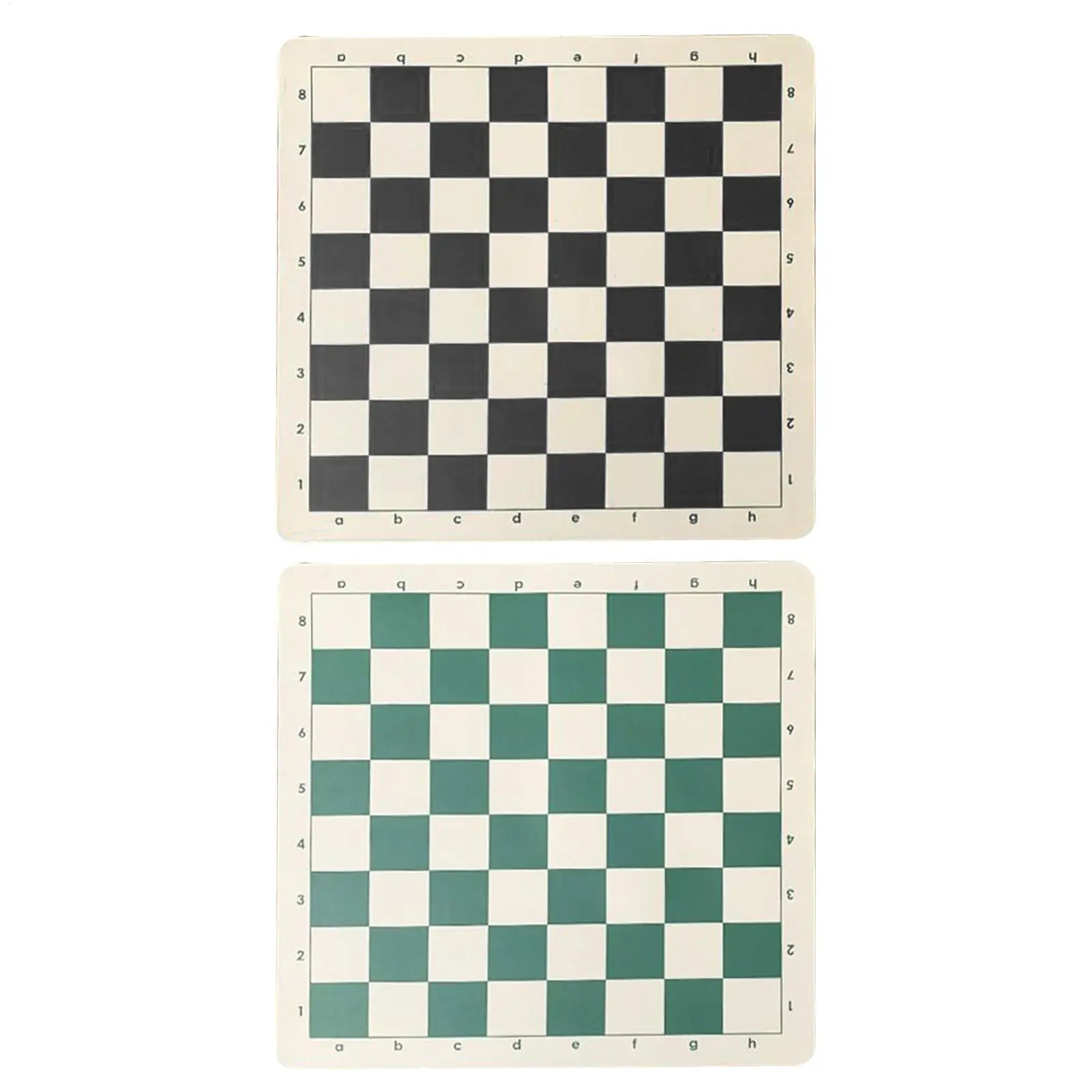 Tournament Chess Board 64 Grids Tournament Chess Mat Roll Up Chess Board Compact PU Leather Chess Board Checkers Folding Board Qme
