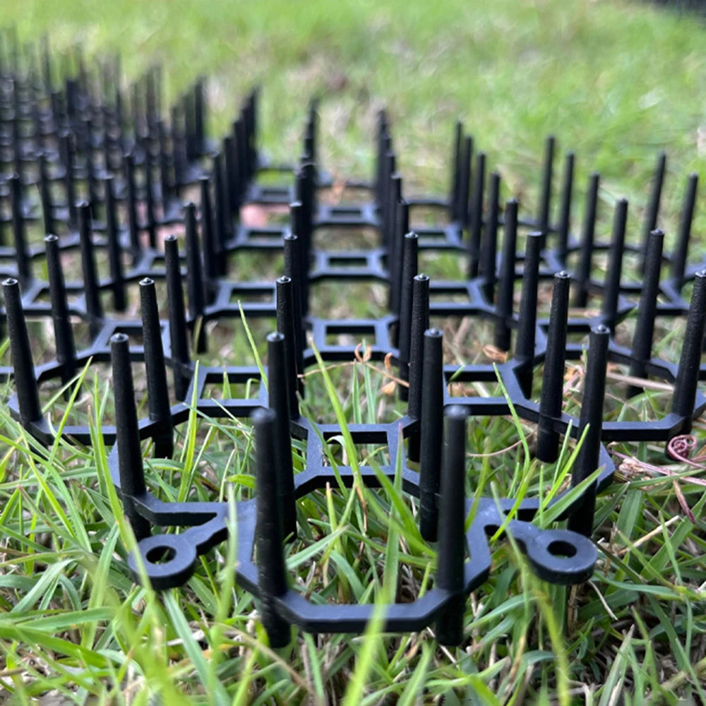 6/10Pcs Garden Prickle Strip Dig Stop Cat Repellent Deterrent Mat Anti-cat Prickle Strips Keep Cat Away Digging Climbing Spike Qme