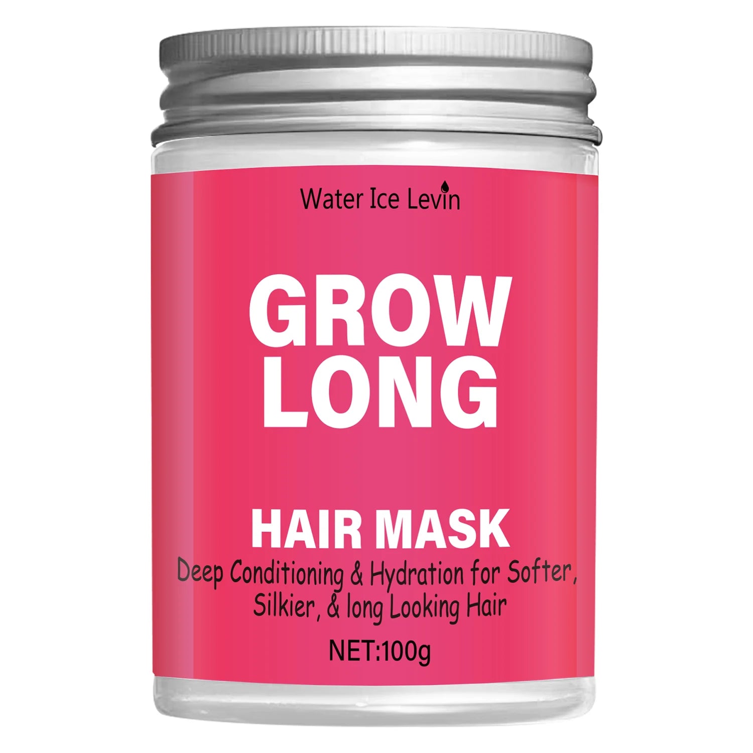 Leave-In Hair Mask and Smoothing Conditioner - Anti-Frizz Deep Conditioner for Split Ends and Breakage - with Vitamin E, Caffeine, and Ginseng, Suitable for Curly, Dry, and Damaged Hair Qme 100g Bottle